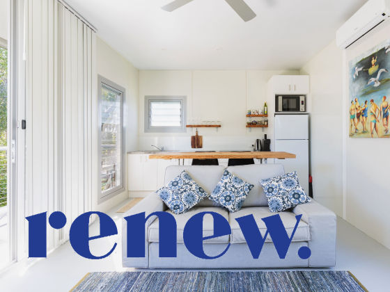 A double storey MAAP house with private decks shows the versatility and adptability of a hybrid modular system